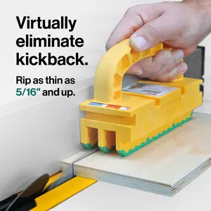 Table Saw Safety Grip with Kickback Prevention, Color Coded Index for Easy Cutting, Easy Setup, and Reduces Risk of Injuries