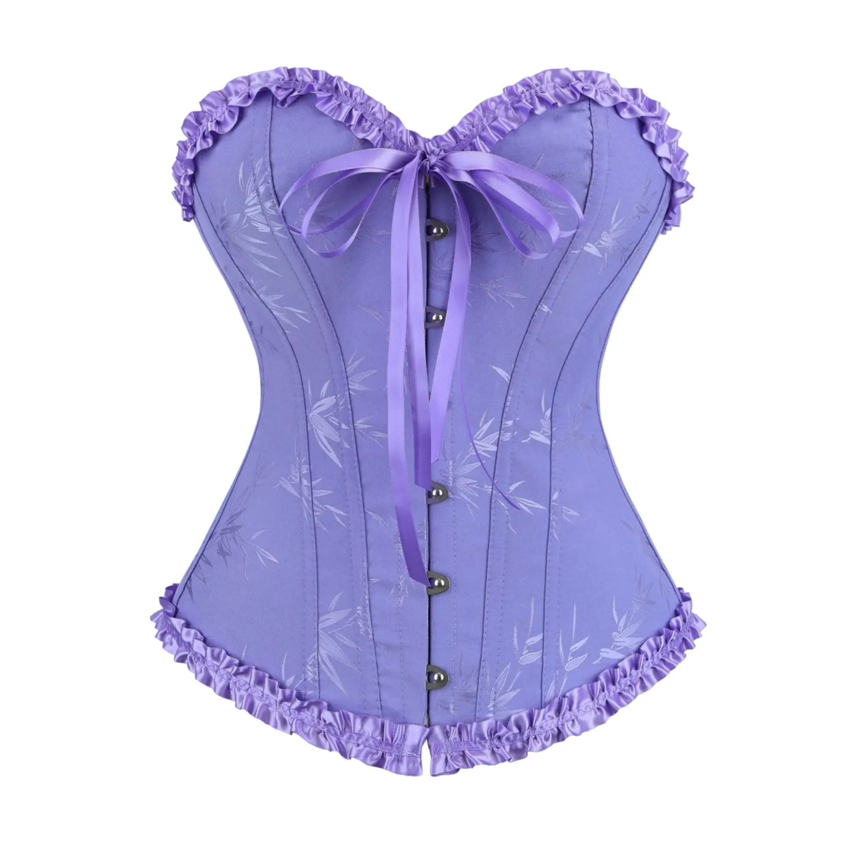 Corset Top Bustier Women's Vintage Flora Lace lInspired Design Suitable for Renaissance Medieval Bridal and Halloween Plus Size Costume Outfits Blue Purple Green Red Cropped Casual Elegant Clothes