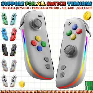 2025 Joy Pad Joycons RGB Wireless Gamepad For Switch/Lite/Oled Hall Joystick No Drift Remote Control 6 Axis Gyro Game Controller For Switch2 Wireless Game Controllers Controller Accessories