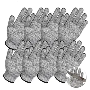 Dazone Cut Resistant Gloves Level 5 Protection for Kitchen Upgrade Safety Anti Cutting Gloves for Meat Cutting Wood Carving Mandolin Slicing and More