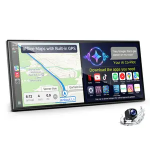 LAMTTO 10.25" AI Car Screen: Gemini+Offline GPS+Apps | Not Just CarPlay - Open Android 15 4GB+64G Car Video Player