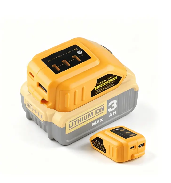 18V/20V Max Battery Power Source Adapter DCB094K with USB & Type-C Fast Charging Port for DeWalt Lithium Batteries