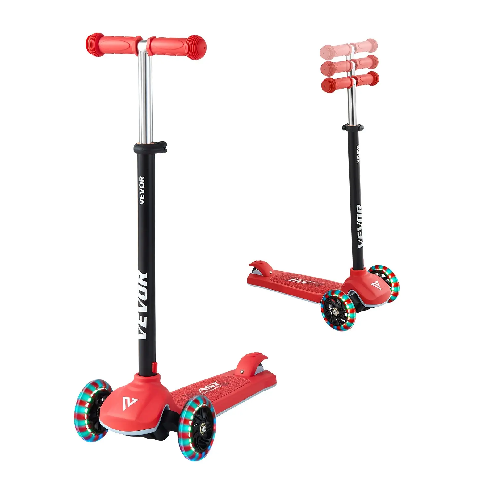 VEVOR Kick Scooter for Kids Ages 3+, 3-Wheel Toddler Scooter with Light ...