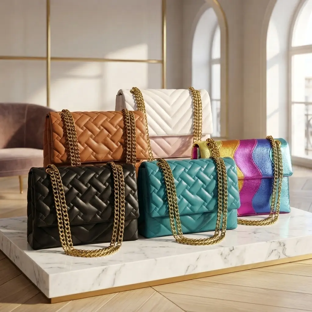 Trendy Rhombus Chain Women's Bag, Stylish Letter Design, High-End Handbag, Fashionable Small Square Backpack, Crossbody Shoulder Bag, Luxury Fashion Purse, Chic Mini Handbag, Trendy Women's Shoulder Bag