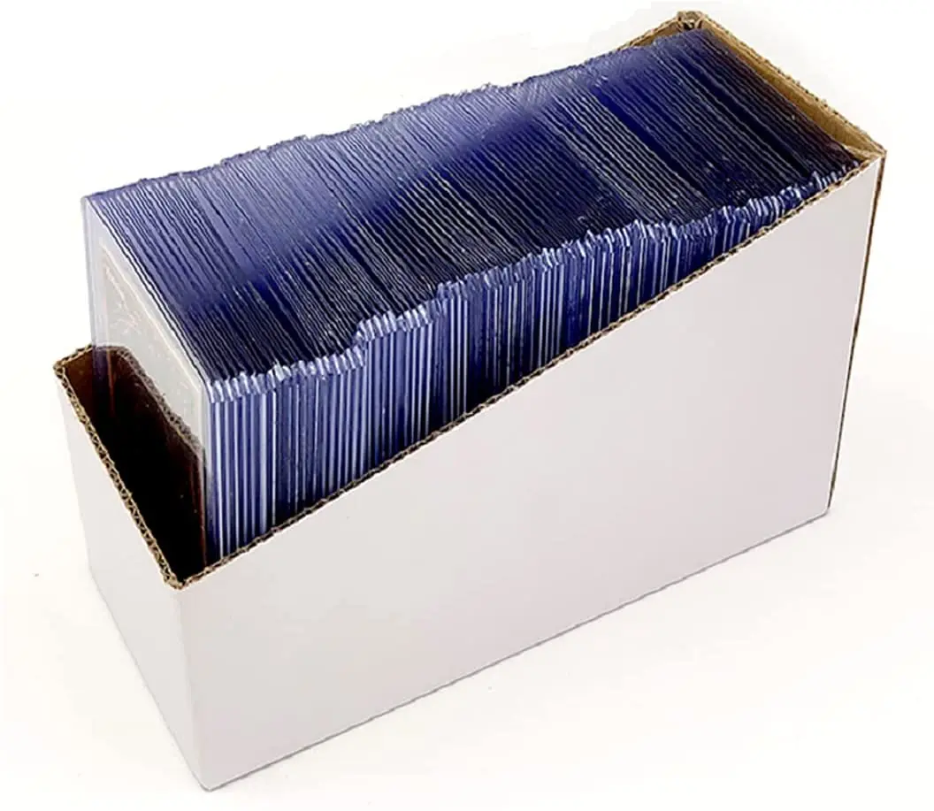 Samerd 100pc Top Loaders & 100pc Penny Sleeves for MTG, Yugioh, Pokemon, Sports, Baseball Cards, Thick Plastic Card Sleeves Holder
