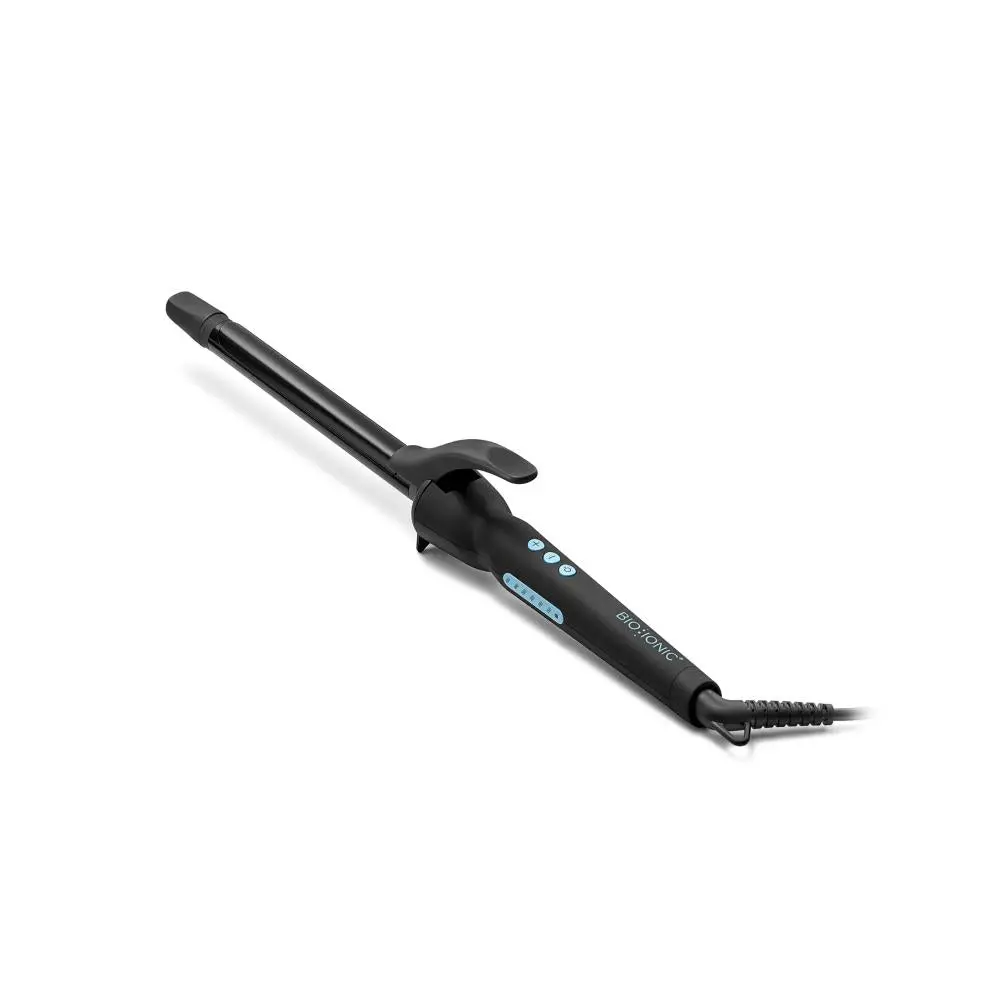 BIO IONIC Long Barrel Curling Iron with Ceramic Mineral Complex | 0.75 Inch Styler with Adjustable Heat, Swivel Cord & Far Infrared Heat, Cool Touch Grip, Automatic Shut-Off, 0.75 Inches, Hair, Loose Curls, Heat Adjust