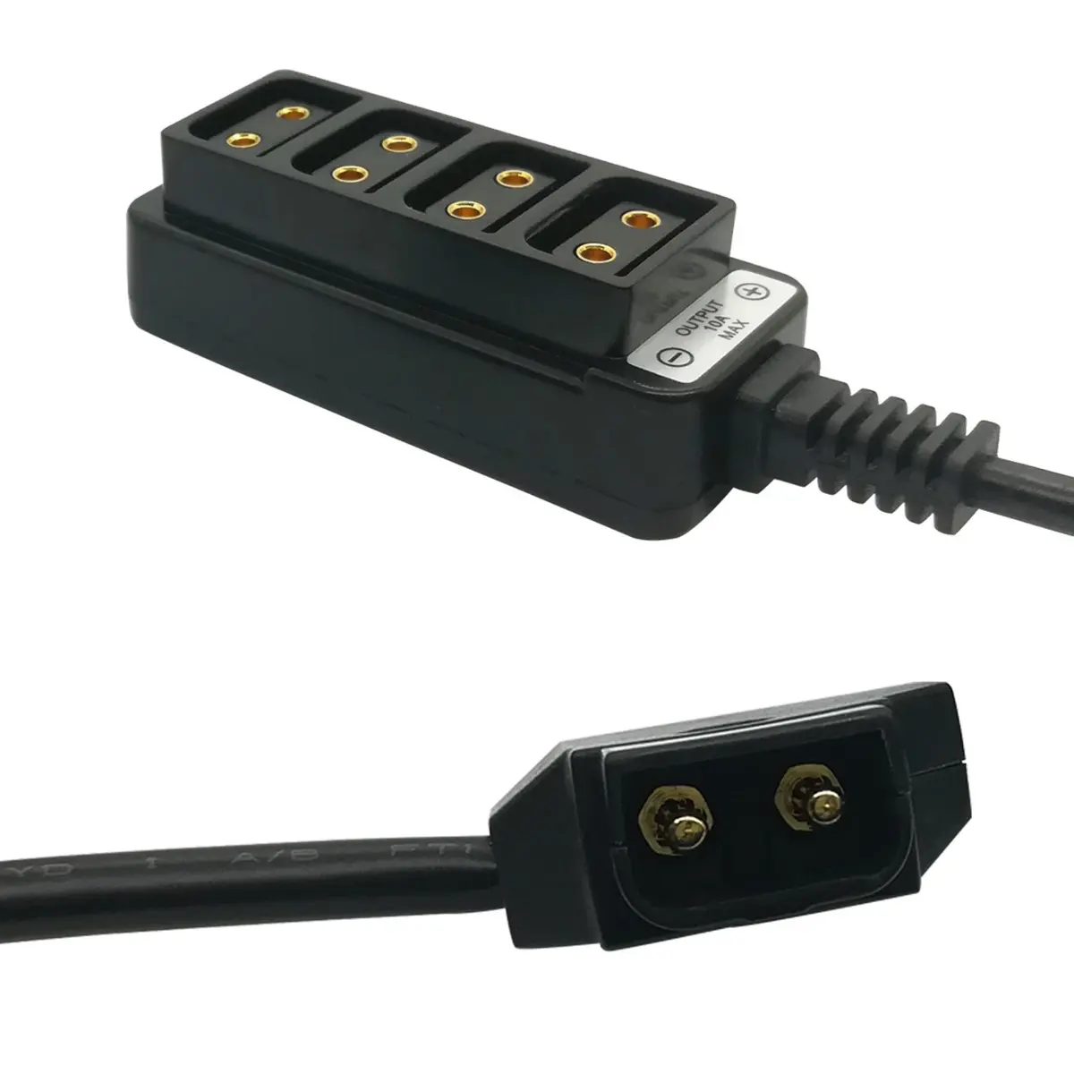 AndyCine D-Tap Male to 4-Ports D-Tap Female Straight Splitter Cable