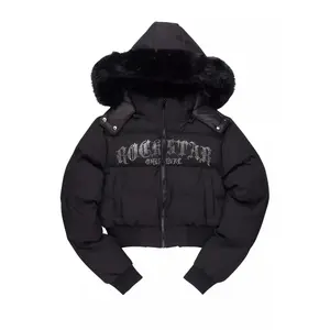 Rosa Black Puffer Jacket