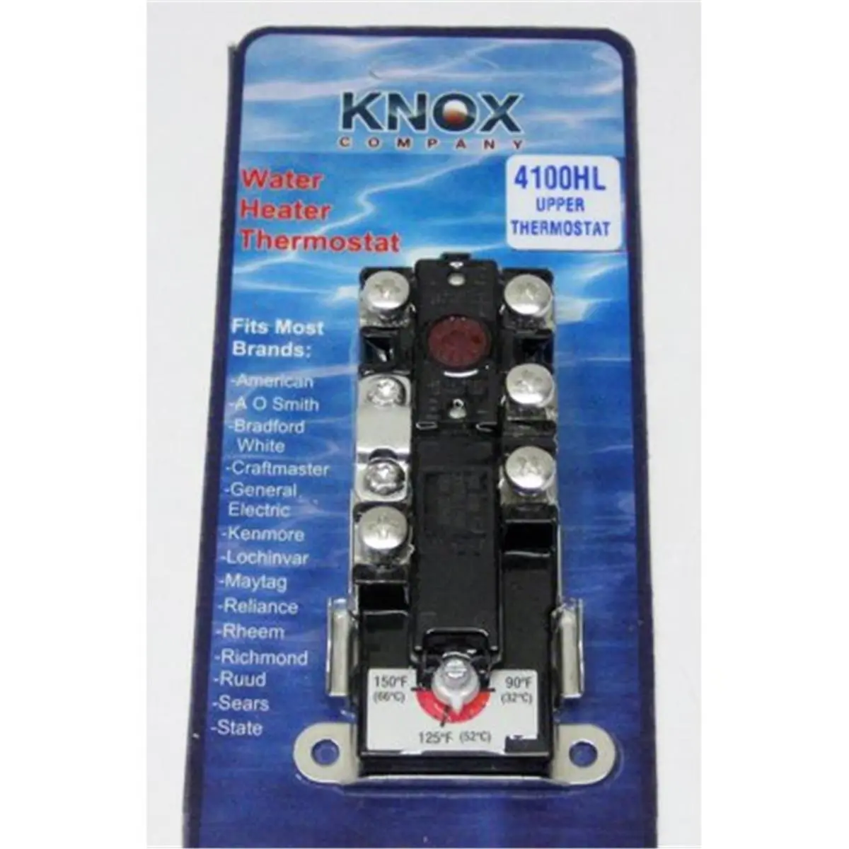 212 MAIN Knox T-4100HL-PB Upper Water Heater Thermostat with High-Limit Function, New-Style Household Appliance, Household Appliances