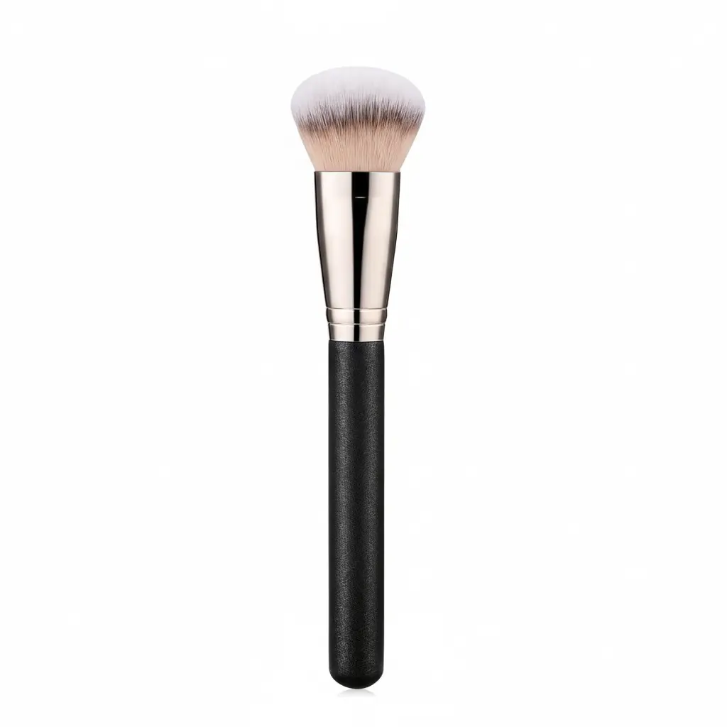 Domed Foundation Brush with Soft Dense Synthetic Bristles for a Seamless Finish - Professional Blend and Blur Cosmetic Face Brush for Liquid, Cream, and Powder Makeup, Cosmetic Brushes, Blend And Blur Face Brushes