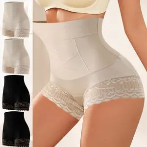 4 Packs Of High-waisted Abdominal Panties Female Postpartum Girdle Waist Shaping Body Buttocks Binding Strong Shaping Small Stomach Magic Weapon High-Waist Tummy Basic Tummy Shapewear Womenswear Compression Comfort summerwins