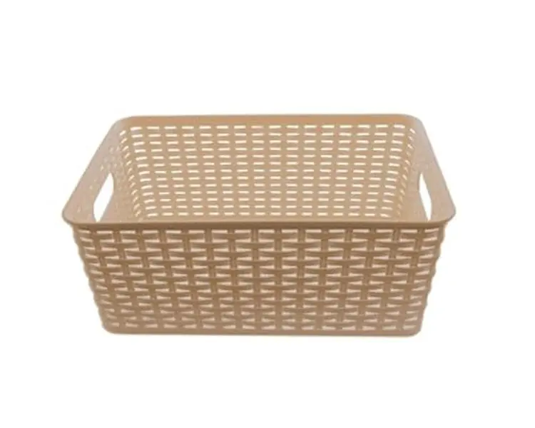 Ybm Home ba413 Plastic Rattan Storage Basket- Small