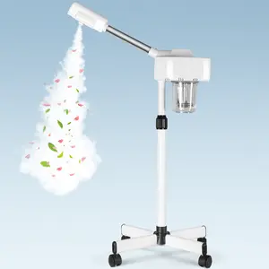 ZENY Professional Facial Steamer Hot Mist Ionic Ozone for Face Sauna Spa Personal Care W/Wheels