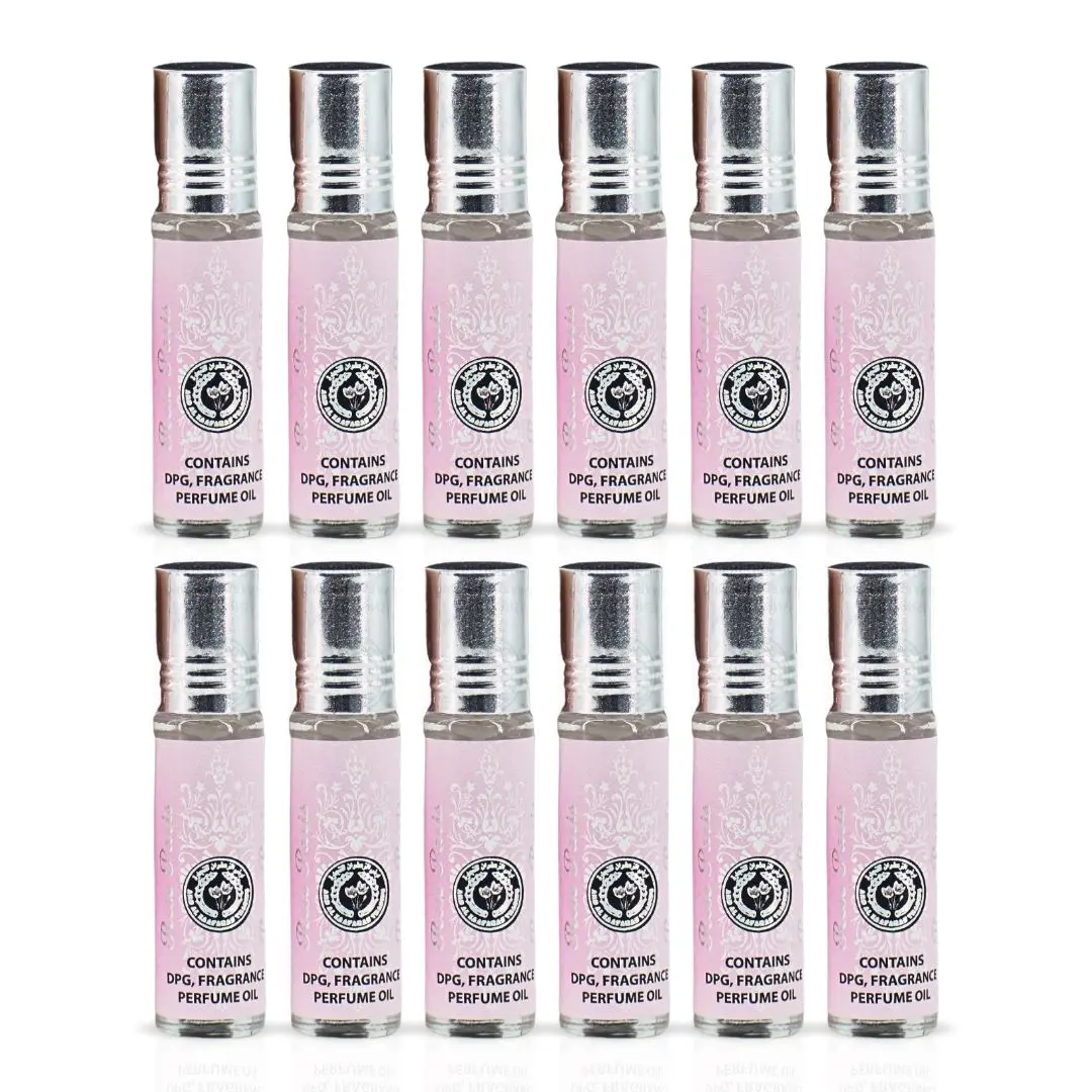 12PCS Rose Paris Roll-On Perfume Oil - CPO 10ML (0.34OZ) by Ard Al Zaafaran | Long Lasting, Miniature Perfume Oil For Men & Women. (Pack Of 12)
