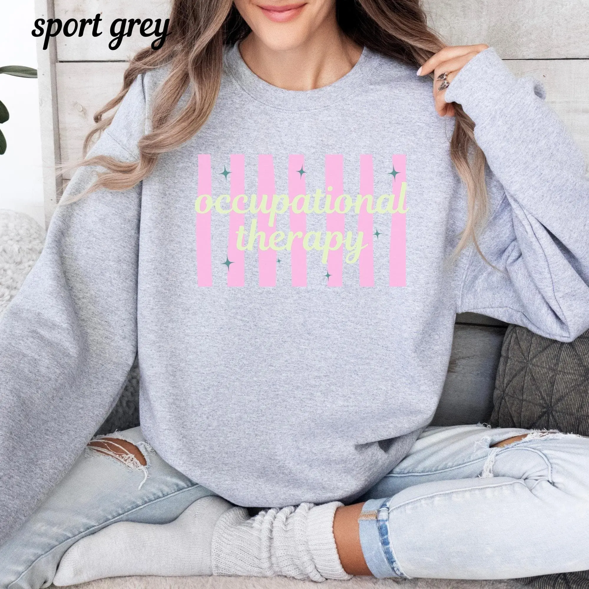 Occupational Therapy Sweatshirt, OT Sweatshirt, Occupational Therapy Gifts, OT Gifts, Gildan Sweatshirt, Women Sweatshirt, Gift for Her, 080