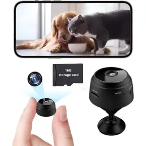 1080P HD WiFi Mini Spy Hidden Camera with Night Vision Wireless Security Camera for Indoor Outdoor Home Baby Pet Monitoring App Controlled with 16G Memory Card