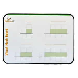 Channie's Dry Erase Addition and Subtraction Math Board W/Magnetic Math Tiles, Double sided dry erase boards for teaching or leaning place value and digit positions. Grade 1-3rd. Size: 11 x 8.5 inch.