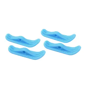 Finger Skis - 43 mm Long - Upgraded Resin Construction - Light Blue Colorway