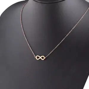 M&A Infinity Necklace for Women and Men Gold/Silver