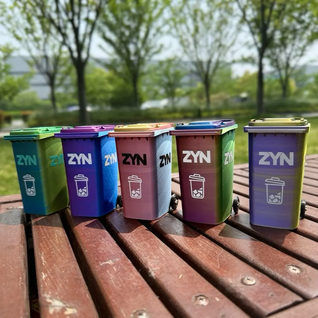 Zyn Bin Desk Waste Bin – Sleek & Compact Desktop Trash Can for Office Organization