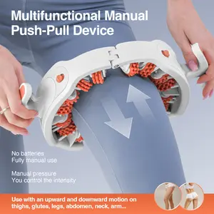 LEXI 3-in-1 Body Sculpting&Cellulite Massage Roller - Push-Pull Handles Combat Cellulite Bumps and Inflammation,Providing Deep Tissue Relief for Tight Muscles.Apply on Thighs,Calf,Waist to Smooth leg Skin,Define Contours,Enhance Recovery, Daily Therapy