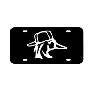 Duck With Backwards Hat Front License Plate - 12x6 Inches, Weather Resistant, Handmade in the USA, Humor Decal for Trucks & Cars, Easy Installation