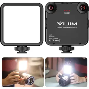 ULANZI VL-81 3000mAh Bi-Color LED Video Light w Softbox - 3200K-5600K+CRI95 Rechargeable Camera Light, 3 Cold Shoe Mount for DSLR/GoPro/Sony/Canon/iPhone, Vlog Filming TikTok Live & Photography