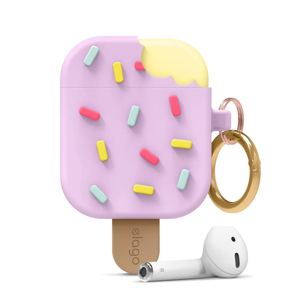 elago Silicone Ice Cream Wireless Case for AirPods 1/AirPods 2, Christmas & Birthday Gift Accessories [4 Colors]