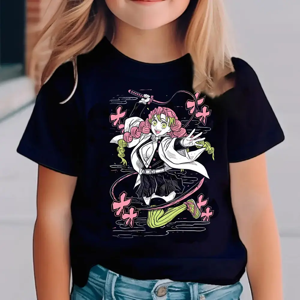 Mitsuri Demon Slayer Anime Graphic Tee, Mitsuri Kimetsu No Yaiba Anime Youth Shirt, Mitsuri Kanroji Demon Slayer Anime T-Shirt for Men, Women and Kids