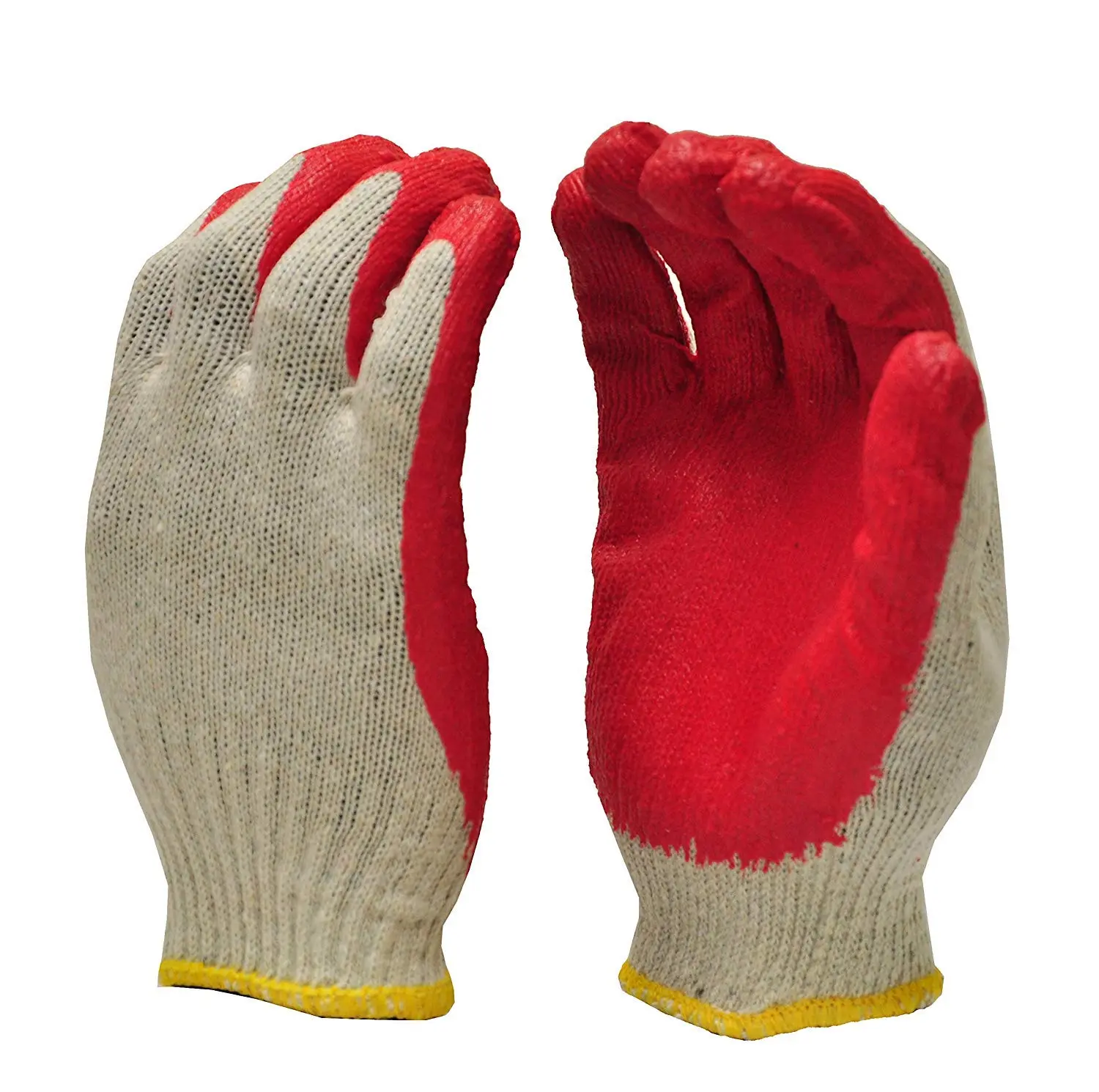 240 Pairs Red Safety Work Gloves with Better Grip, Suitable for General Purpose and Construction Work Safety Equipment, Safety Gloves