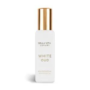 BellaVita Luxury's White Oud Unisex Eau De Parfum - 20 ml | Orange, Freesia & Oud | Cruelty Free & Vegan | Long Lasting | Mini Perfume-0.7 Fl.oz.