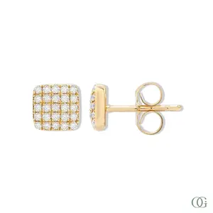 Diamond Cluster Stud Earrings | 0.20 CTW