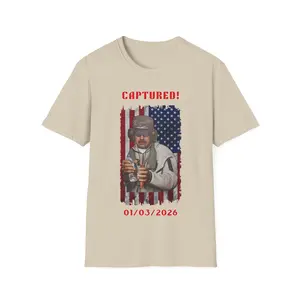Nicolas Maduro Shirt, Captured Nicolas Maduro Shirt, Freedom for Venezuela Shirt, Maduro Capturado Venezuela Shirt Unisex Softstyle T-Shirt