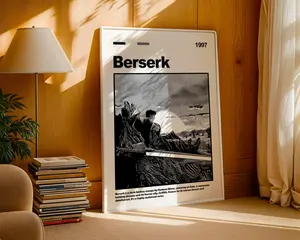 Berserk Anime Wall Art - Guts Dragonslayer Vintage Poster