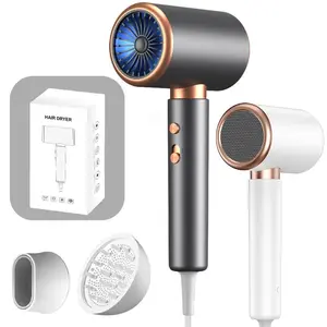 Negative Ion High Speed Low Noise Multifunctional Ionic Hair Dryer, 1 Box Hair Dryer with Diffuser & Concentrator, Professional Hair Care Tool for Home & Salon Use