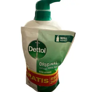 Dettol Original Antibacterial Body Wash & Refill - UK Made Antiseptic Disinfectant Liquid for Household & Kitchen Cleaning