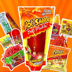 HOT CHEETOS DILL PICKEL KIT Snack Pickle - Classic Hot Chips with Hot Cheeto Dill Pickle Flavor Crispy Spicy HOT CHEETOS DILL PICKEL KIT Snack Pickle - Classic Hot Chips with Hot Cheeto Dill Pickle Flavor Crispy Spicy