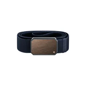 Groove Belt – Durable Stretch Belt for Men, Work-Ready & Rugged – Bronze / Abyss Navy