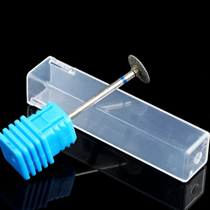 Ceramic Milling Cutter Manicure Nail Drill Bits Electric Nail Files Blue Grinding Bits Mills Cutter Home Nail Art Tools Accessories Electronic Nail File Nail Bits For Nail Drill