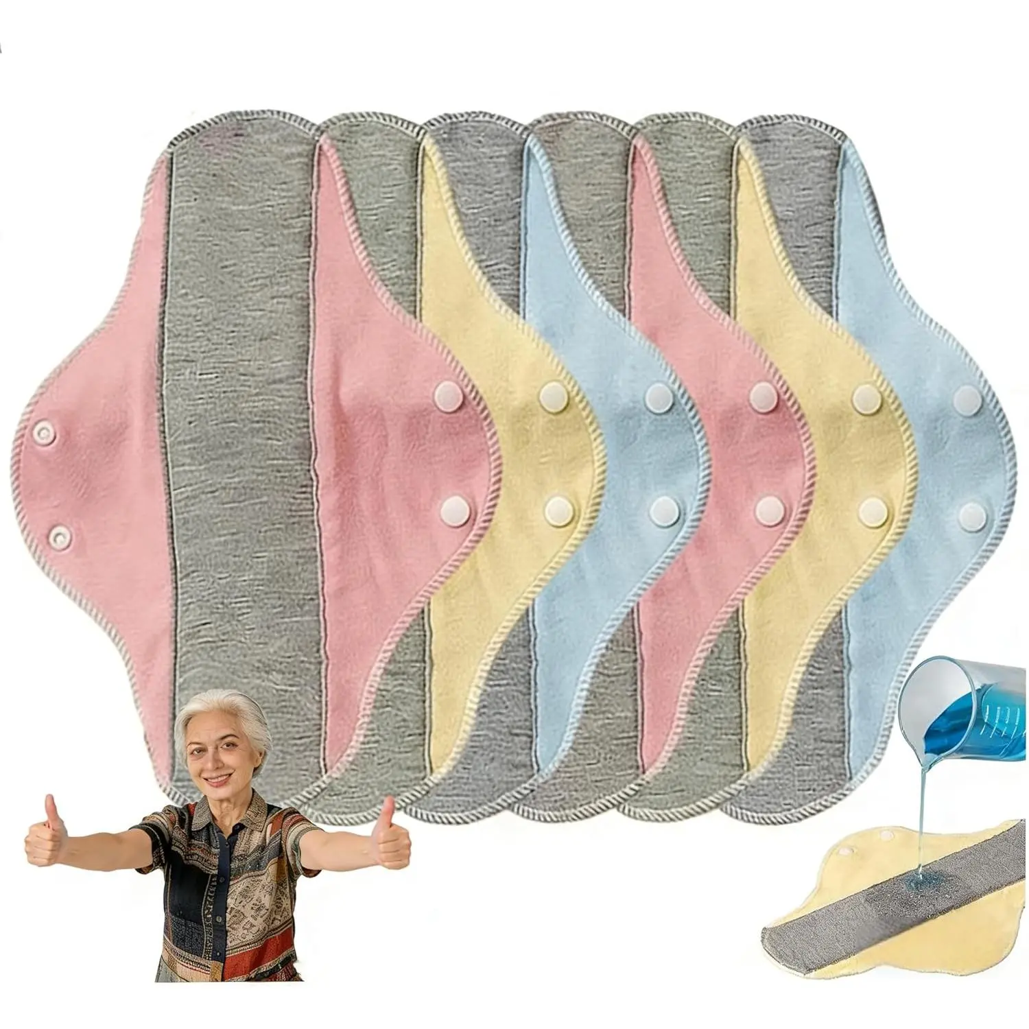 Reusable Graphene Incontinence Pad – Bladder Leak-Proof, Breathable, Antibacterial, Eco-Friendly Absorbent Pad for Women, Elderly Women, Postpartum Moms (Not Recommended for Menstrual Use)