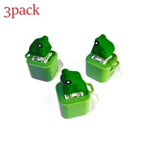 Frog Croaking Keychain Fidget Toy – LED Light Realistic Sound Keychain for Kids & Adults