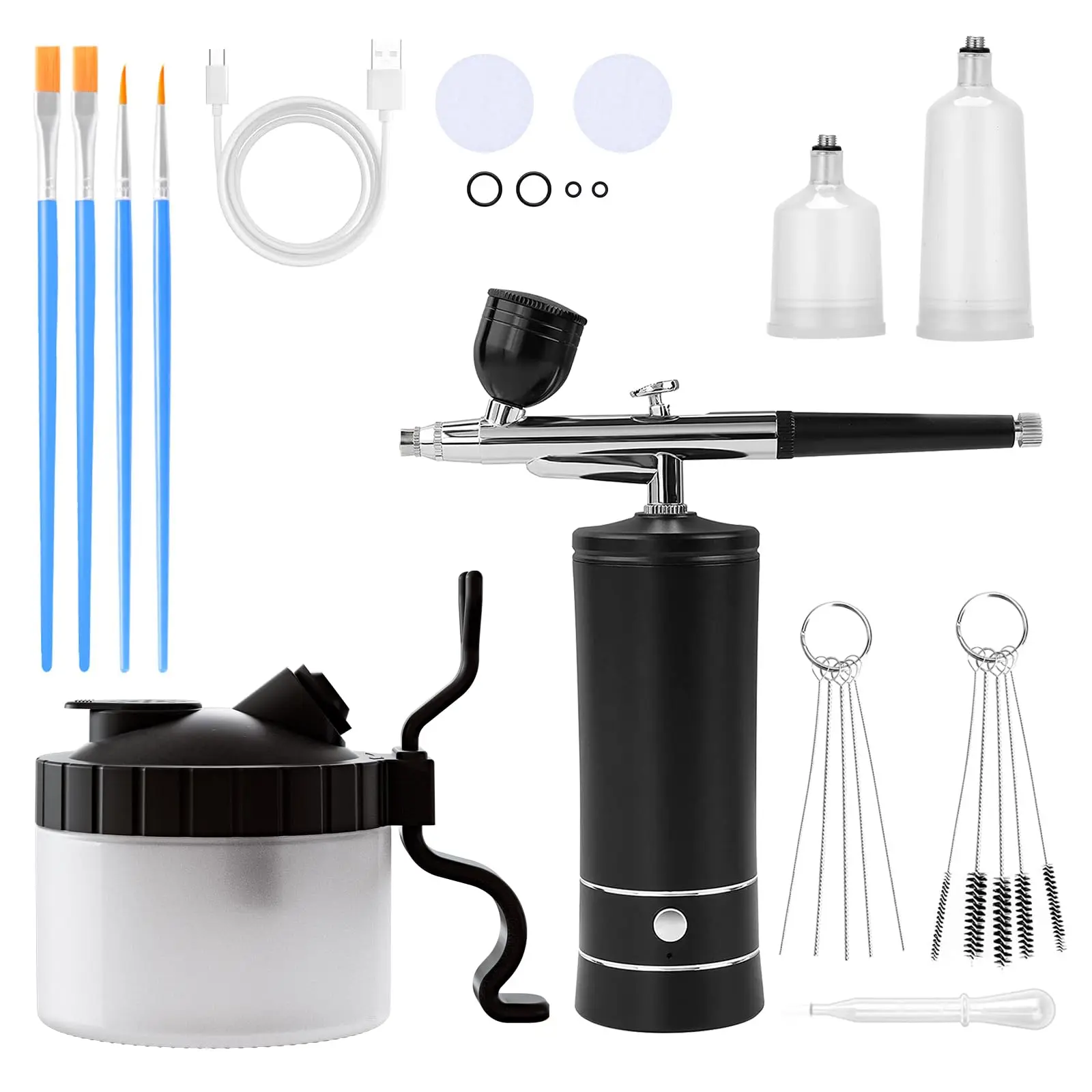 Cordless Airbrush Kit All In One For Nails, Cakes, Makeup & Tattoos