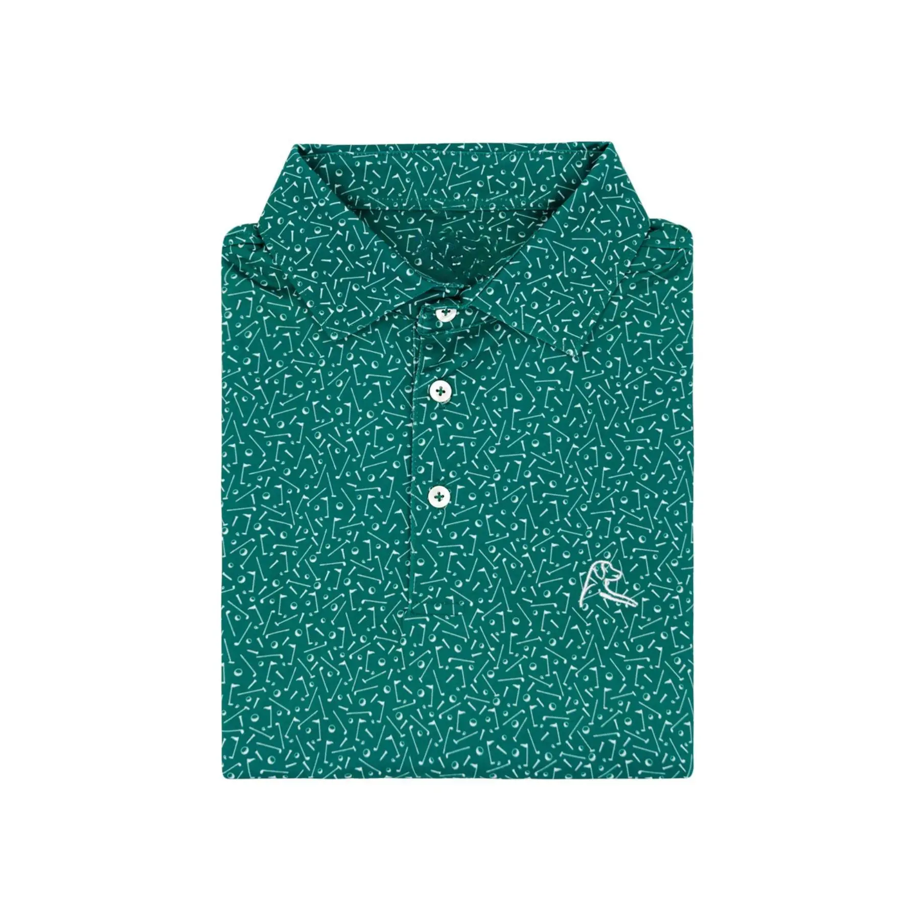 The Mulligan Men's Short Sleeve Performance Polo - Men's Golf Polo Shirt, Breathable Moisture Wicking Stretch Short Sleeve Casual Business Shirt