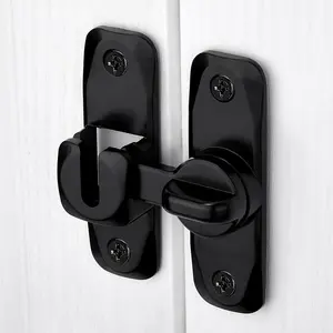 Adjustable 90°/180° Sliding Door Lock, Anti-Theft Safety Latch, Manual Operation, Durable Metal Structure, Easy Installation