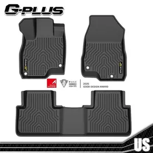Car Floor Mats - 3D Molded TPE All-Weather 3-Piece Flush Fit Liners for 2019-25 Acura RDX, Automotive Vehicle Interior Accessories