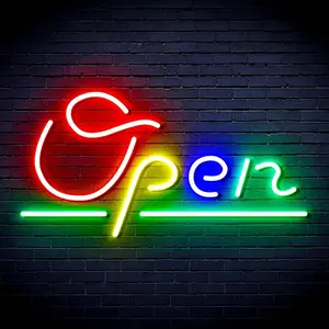 Adjustable Bright USB Powered Open Neon Sign, Perfect for Storefronts, Cafes, Bars, Restaurants and Wall Decor