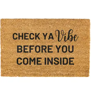 Check Ya Vibe doormat, Door mat, Funny Doormat, Welcome Mat, Funny Door mat