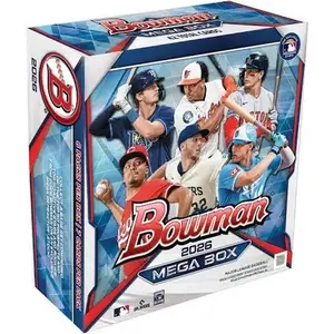 2026 Bowman Baseball Mega Hobby Box - 42 Collectible Baseball Cards, Sports Trading Cards, Baseballcards, Hobby Box Baseball