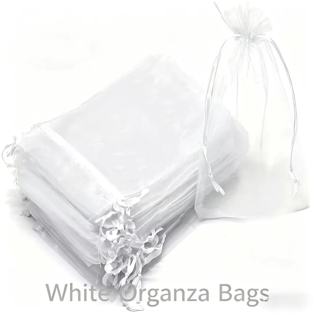 25 Breathable Mesh Organza Bags, Transparent Drawstring Pouches, Ideal for Wedding Gifts, Jewelry Packaging, Holiday Presents, Cosmetics, Party Gift Packs, Gift Wrapping Supplies