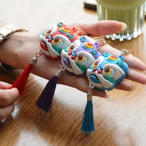 Good Luck Lion Chinese Lion Dance Keychain